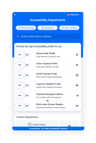 Pre-sets voor veelvoorkomende profielen