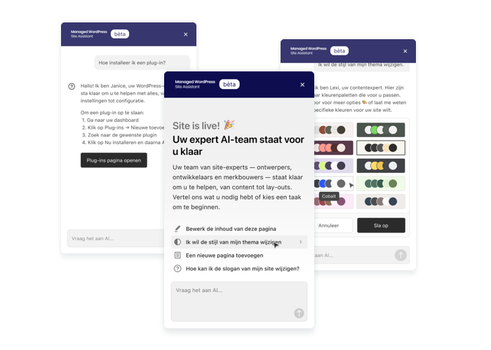 Aanpassing nodig? Vraag het aan je AI Assistent