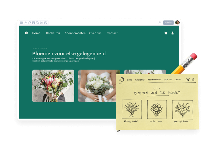Gebruik een schets of foto als startpunt