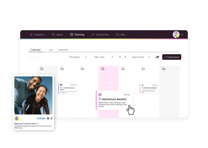 Plan en post je content in één tool