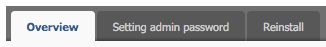 Tab 'Reinstall'