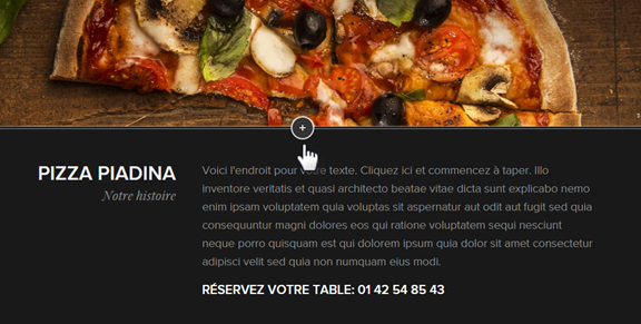 bouton plus nouvelle rubrique