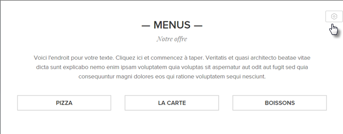 gestion de la rubrique