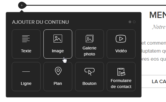 ajouter du contenu image
