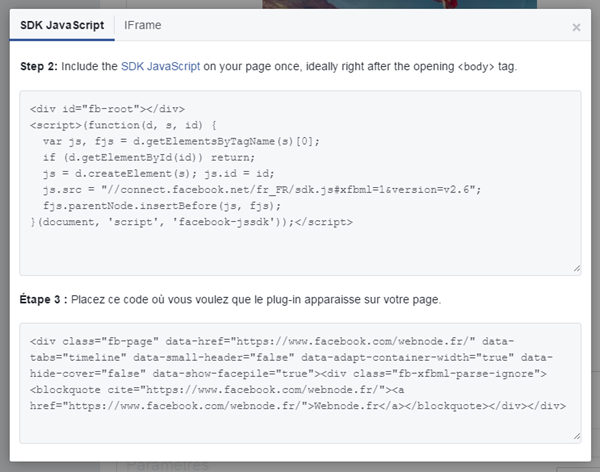 sdk facebook fr