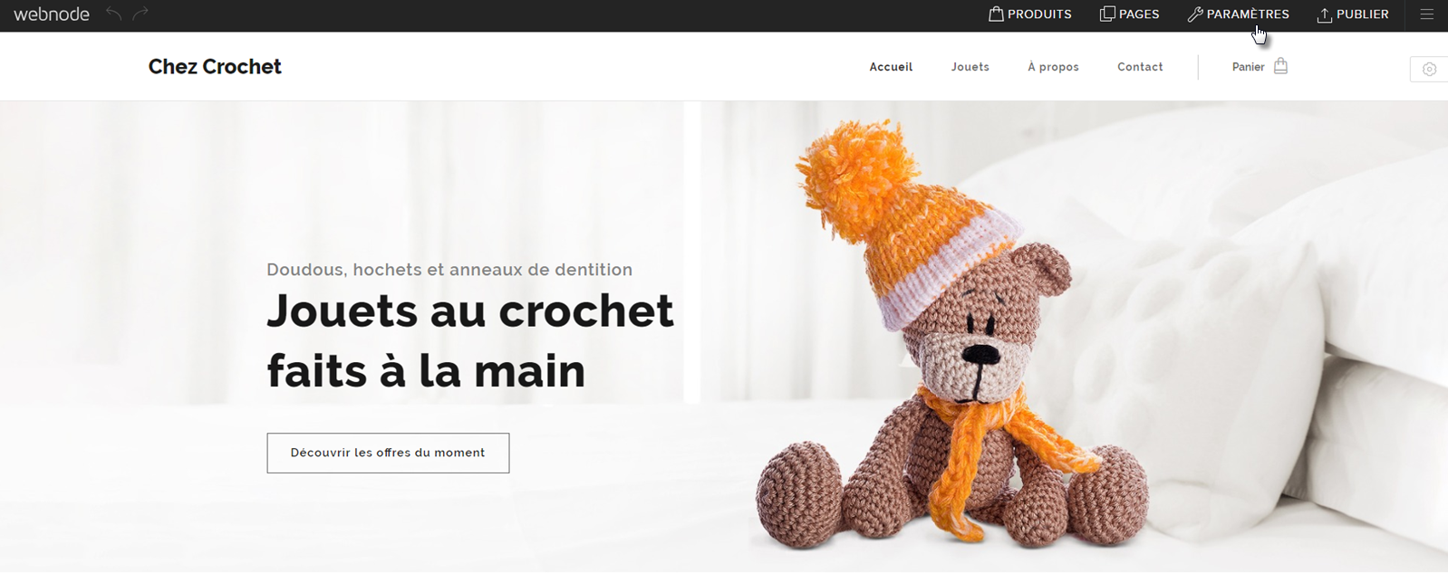 selecter les parametres