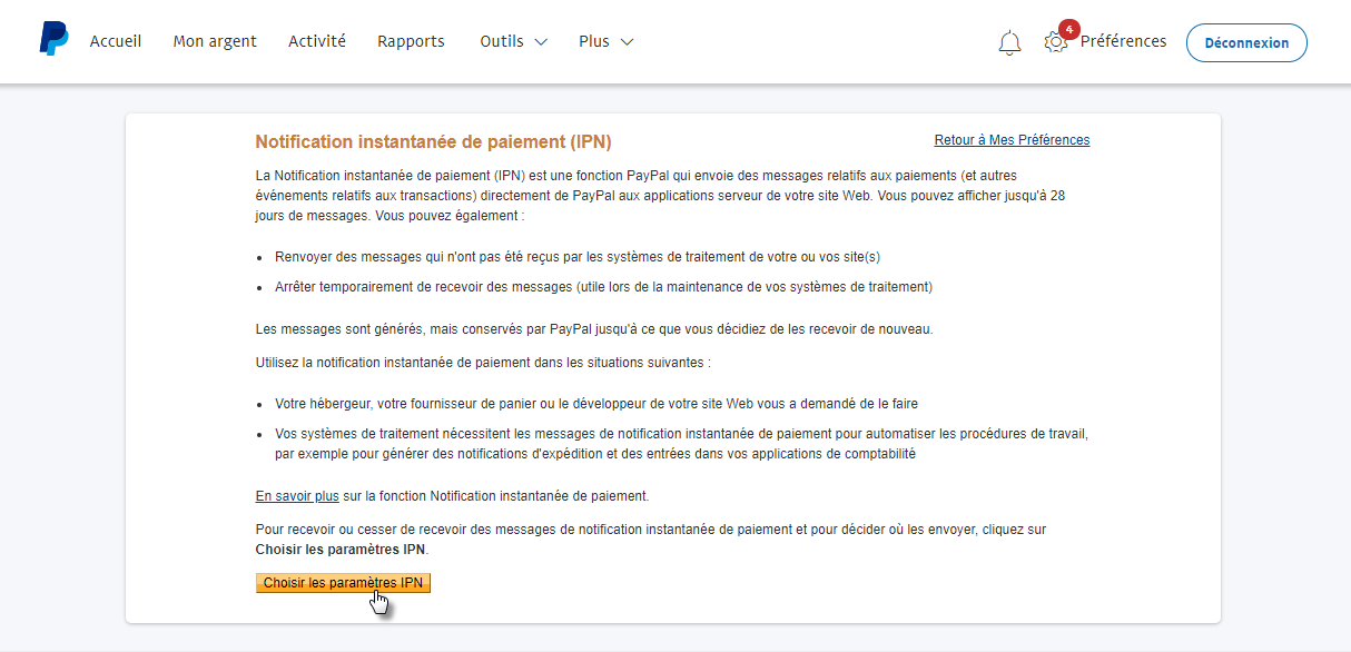 notification paypal ipn