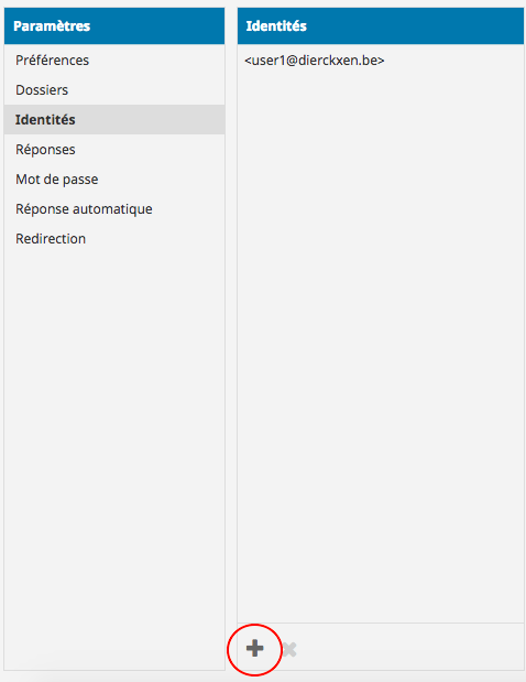 Cliquez sur le signe '+'