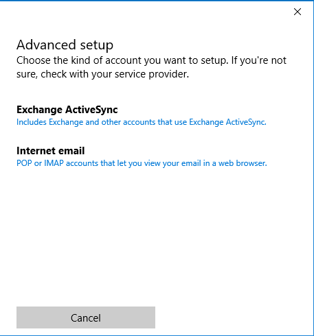 Internet email