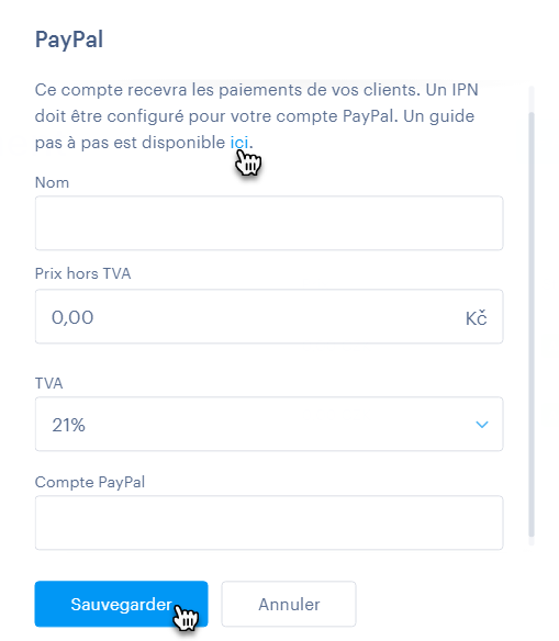 sauvegarder paypal