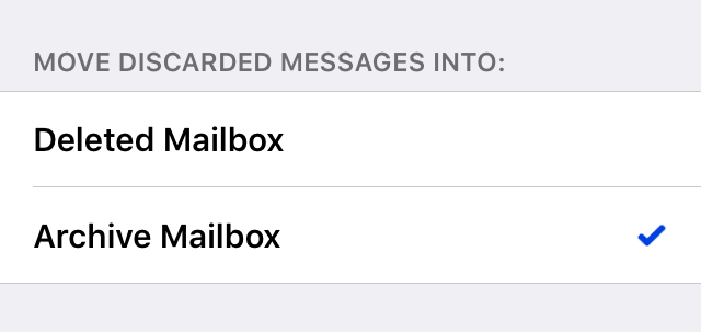 Move discarded messages into