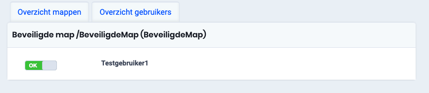 Rechten beveiligde map